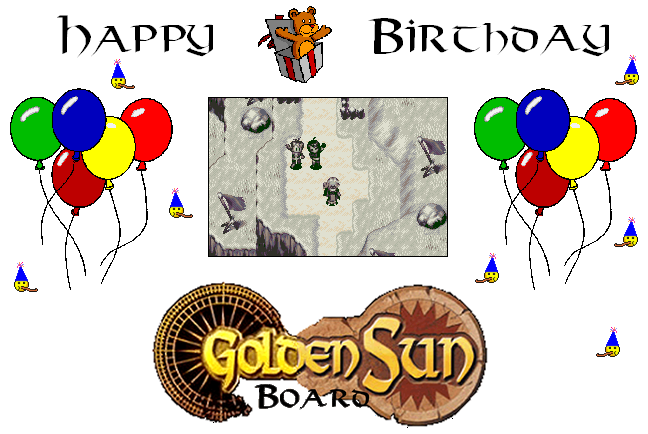 Golden Sun Board - Sechster Geburtstag